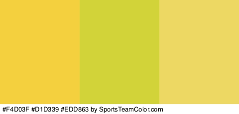 #F4D03F #D1D339 #EDD863 Colors