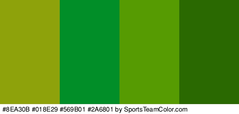 #8EA30B #018E29 #569B01 #2A6801 Colors