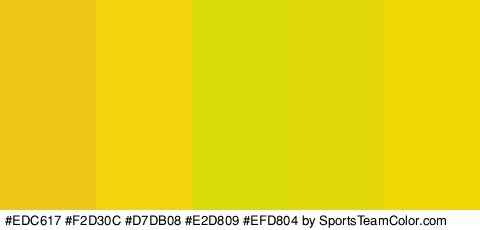 #EDC617 #F2D30C #D7DB08 #E2D809 #EFD804 Colors