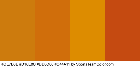 #CE7B0E #D16E0C #DD8C00 #C44A11 Colors