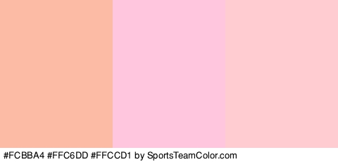 #FCBBA4 #FFC6DD #FFCCD1 Colors