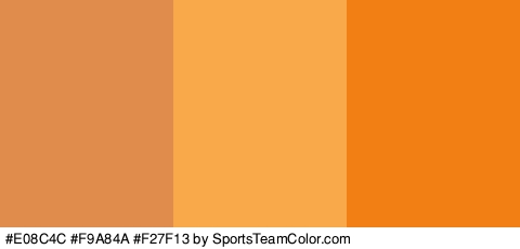 #E08C4C #F9A84A #F27F13 Colors