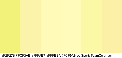 #F2F27B #FCF3AB #FFFAB7 #FFFBBA #FCF9A6 #FCEFA6 Colors