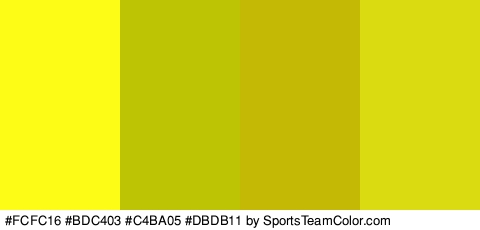 #FCFC16 #BDC403 #C4BA05 #DBDB11 Colors