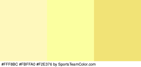 #FFF8BC #FBFFA0 #F2E376 Colors