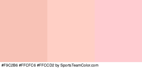 #F9C2B6 #FFCFC6 #FFCCD2 Colors