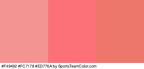 #F49492 #FC7178 #ED776A Colors