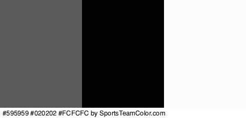 #595959 #020202 #FCFCFC Colors