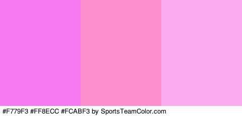 #F779F3 #FF8ECC #FCABF3 Colors