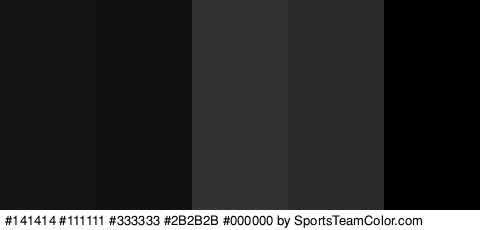 #141414 #111111 #333333 #2B2B2B #000000 Colors