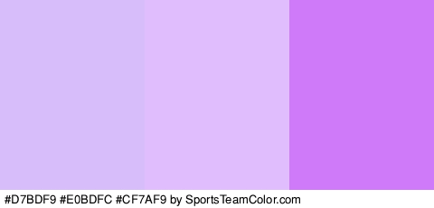 #D7BDF9 #E0BDFC #CF7AF9 Colors