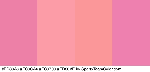 #ED80A6 #FC9CA6 #FC9799 #ED80AF Colors