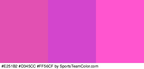 #E251B2 #D345CC #FF56CF Colors