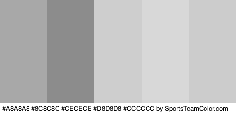 #A8A8A8 #8C8C8C #CECECE #D8D8D8 #CCCCCC Colors