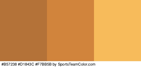 #B57238 #D1843C #F7BB5B Colors