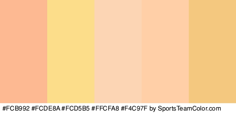 #FCB992 #FCDE8A #FCD5B5 #FFCFA8 #F4C97F Colors