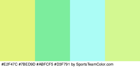 #E2F47C #7BED9D #ABFCF5 #D3F791 Colors