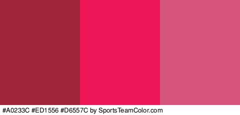 #A0233C #ED1556 #D6557C Colors