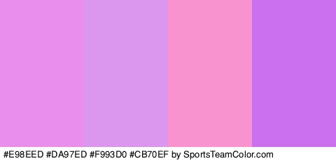 #E98EED #DA97ED #F993D0 #CB70EF Colors