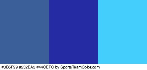 #3B5F99 #252BA3 #44CEFC Colors