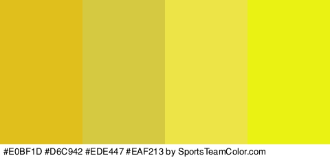 #E0BF1D #D6C942 #EDE447 #EAF213 Colors