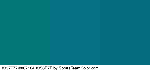 #037777 #067184 #056B7F Colors