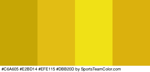 #C6A605 #E2BD14 #EFE115 #DBB20D Colors