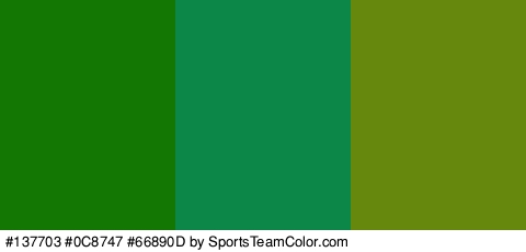 #137703 #0C8747 #66890D Colors