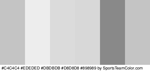 #C4C4C4 #EDEDED #DBDBDB #D8D8D8 #898989 #C4C4C4 Colors