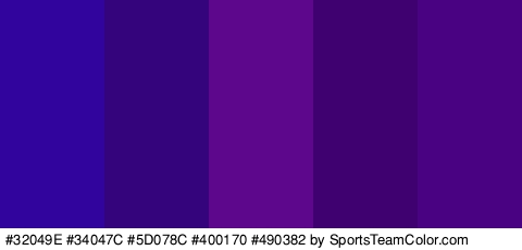 #32049E #34047C #5D078C #400170 #490382 Colors