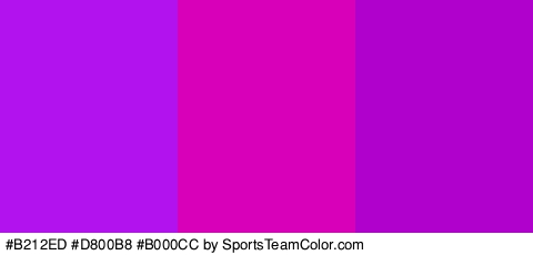 #B212ED #D800B8 #B000CC Colors