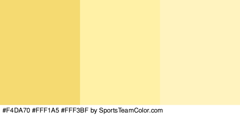 #F4DA70 #FFF1A5 #FFF3BF Colors