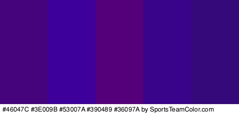 #46047C #3E009B #53007A #390489 #36097A Colors