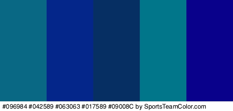 #096984 #042589 #063063 #017589 #09008C Colors