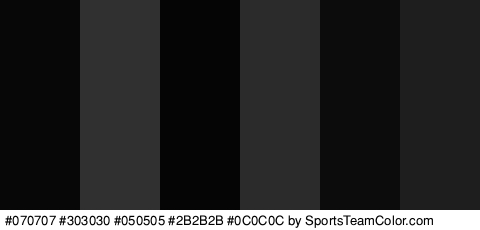 #070707 #303030 #050505 #2B2B2B #0C0C0C #1E1E1E Colors