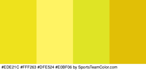 #EDE21C #FFF263 #DFE524 #E0BF06 Colors