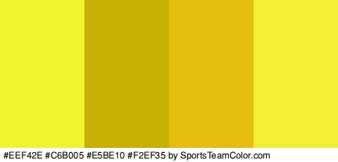 #EEF42E #C6B005 #E5BE10 #F2EF35 Colors