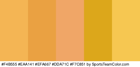 #F4B555 #EAA141 #EFA667 #DDA71C #F7C851 Colors