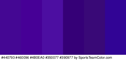 #440793 #460096 #4B0EA0 #350077 #390977 #320496 Colors