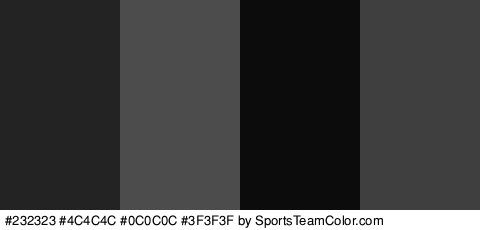 #232323 #4C4C4C #0C0C0C #3F3F3F Colors