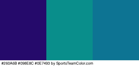 #260A6B #098E8C #0E7493 Colors