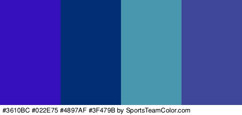 #3610BC #022E75 #4897AF #3F479B Colors