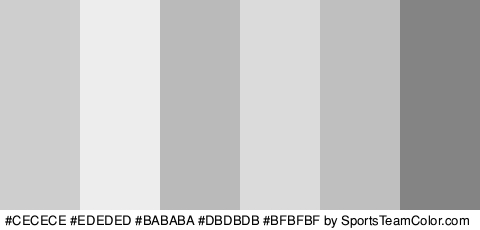 #CECECE #EDEDED #BABABA #DBDBDB #BFBFBF #848484 Colors