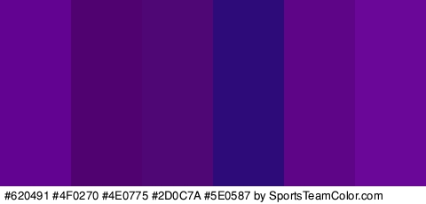 #620491 #4F0270 #4E0775 #2D0C7A #5E0587 #6A0799 Colors