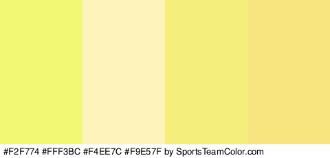 #F2F774 #FFF3BC #F4EE7C #F9E57F Colors