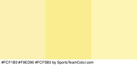 #FCF1B3 #F9ED90 #FCF5B3 Colors