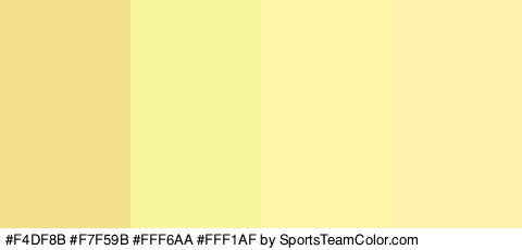 #F4DF8B #F7F59B #FFF6AA #FFF1AF Colors