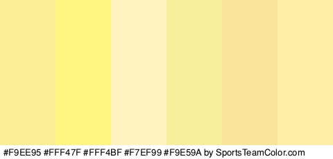 #F9EE95 #FFF47F #FFF4BF #F7EF99 #F9E59A #FFEDA5 Colors