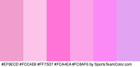 #EF9ECD #FCC4E8 #FF75D7 #FCA4EA #FC8AF6 #E2A4F2 Colors