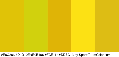 #E0C306 #D1D10E #E0B406 #FCE114 #DDBC13 Colors